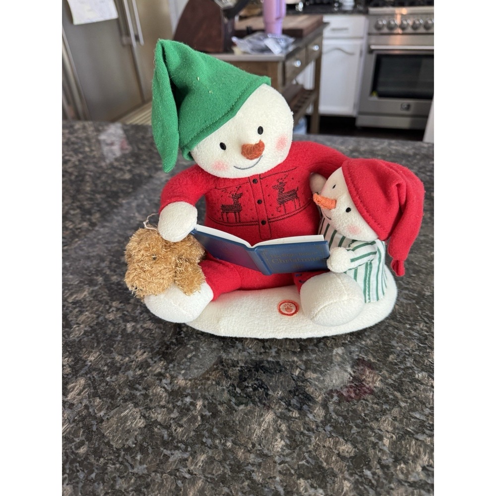 2019 HALLMARK STORYTIME SNOWMAN WITH JINGLE PALS TECHNO PLUSH Pre Loved